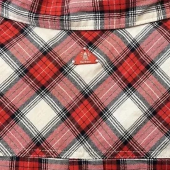 Barbour Hauxley Shirt Button Down Roll Tab Sleeves Cloud & Flame Plaid Size 6 - Picture 7 of 9